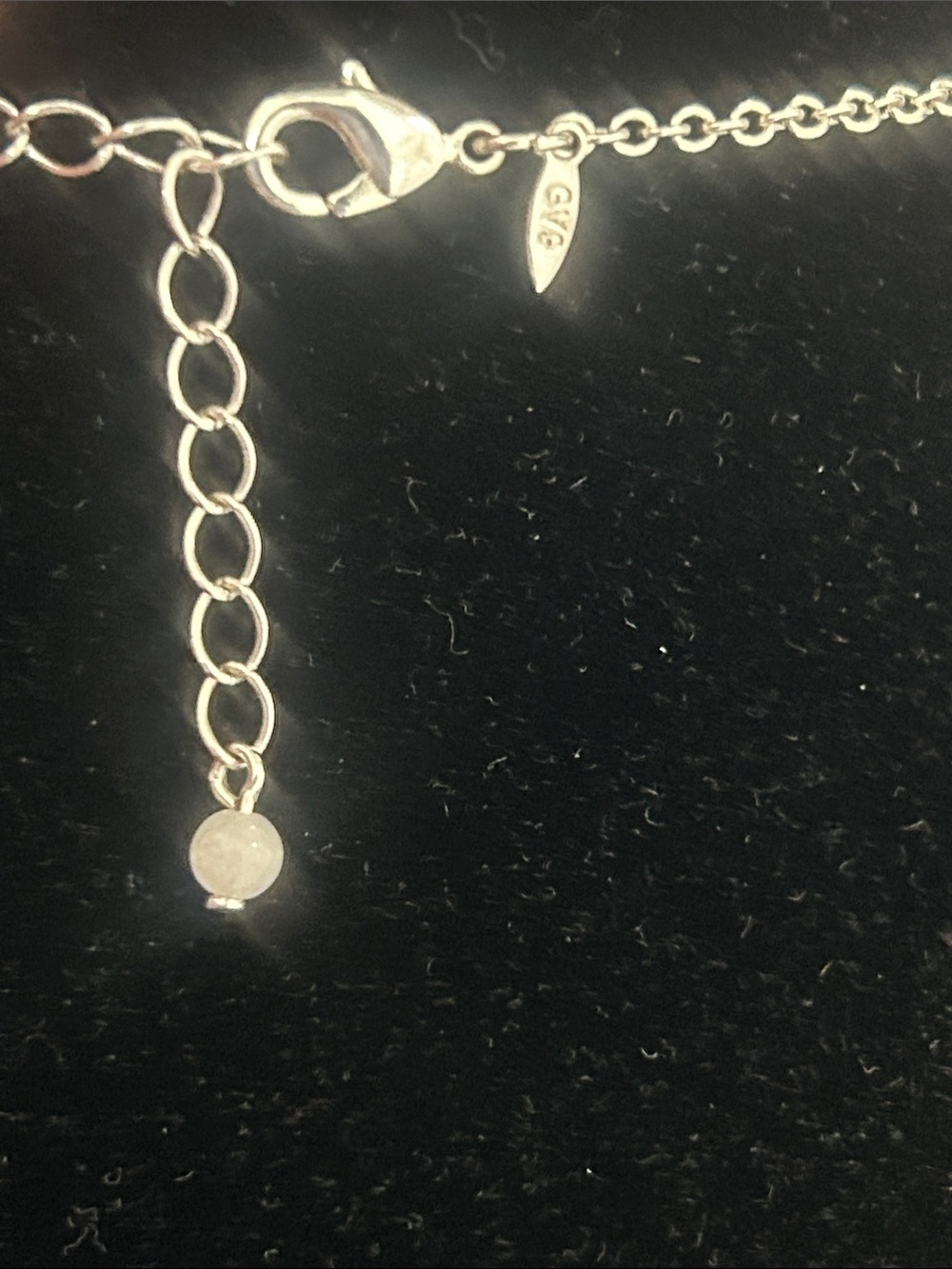 Glamorous AVON GV9 Vintage Icy Blue Silver-Tone Necklace - Picture 4 of 6